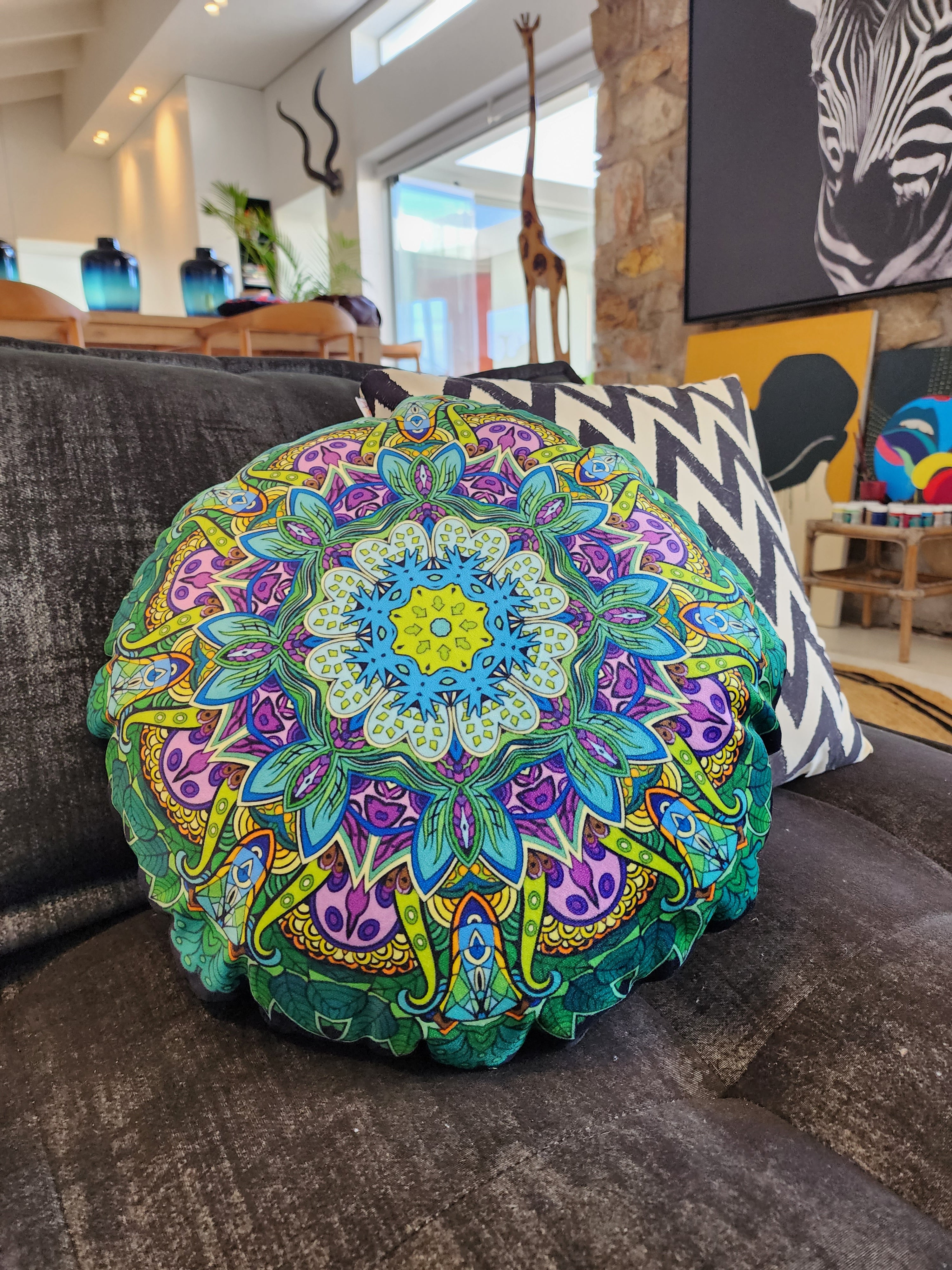 Mandala throw hot sale pillow